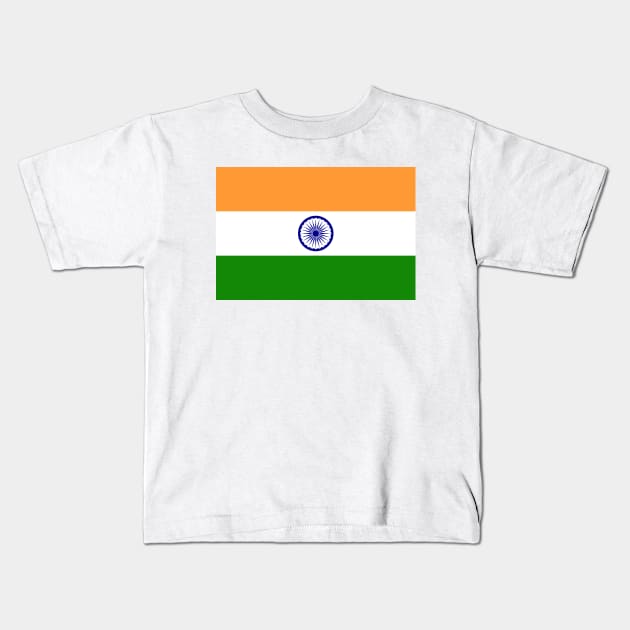 Flag of India Kids T-Shirt by COUNTRY FLAGS